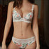 Push-Up Bra Set Floral Printing Lace