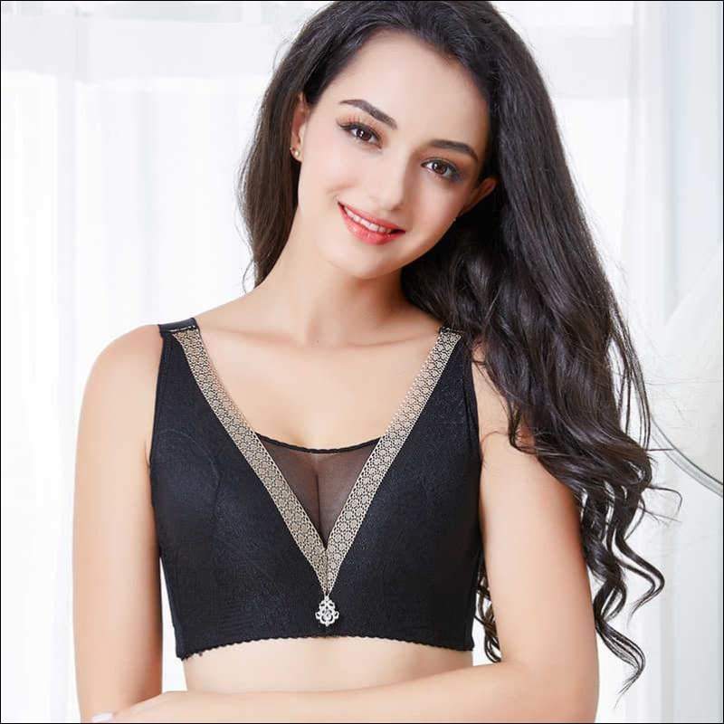 Push-up Wireless Big Size Lace Bralette - Lingerie & Sleep