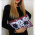 Red rose clutch bag