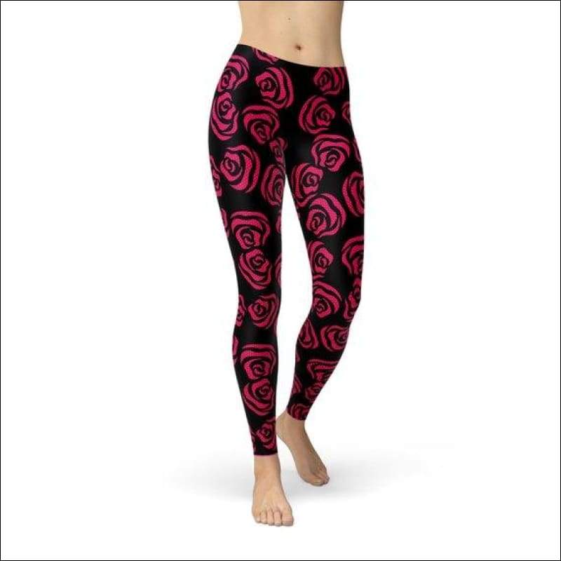 Red Roses Leggings - Leggings