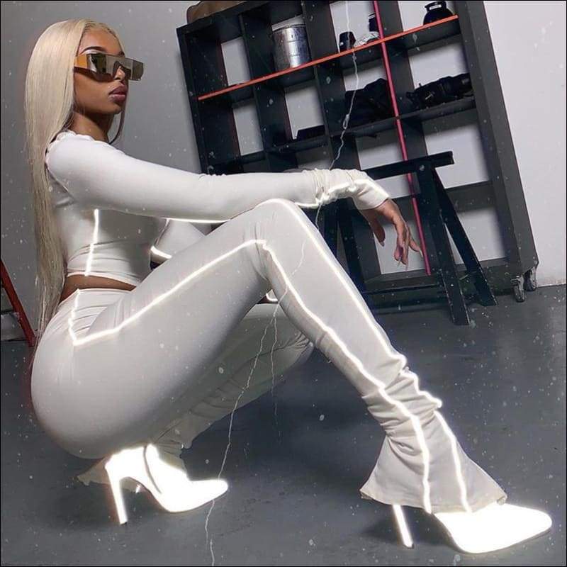 Reflective Design Low-Cut Sportswear - Jumpsuits