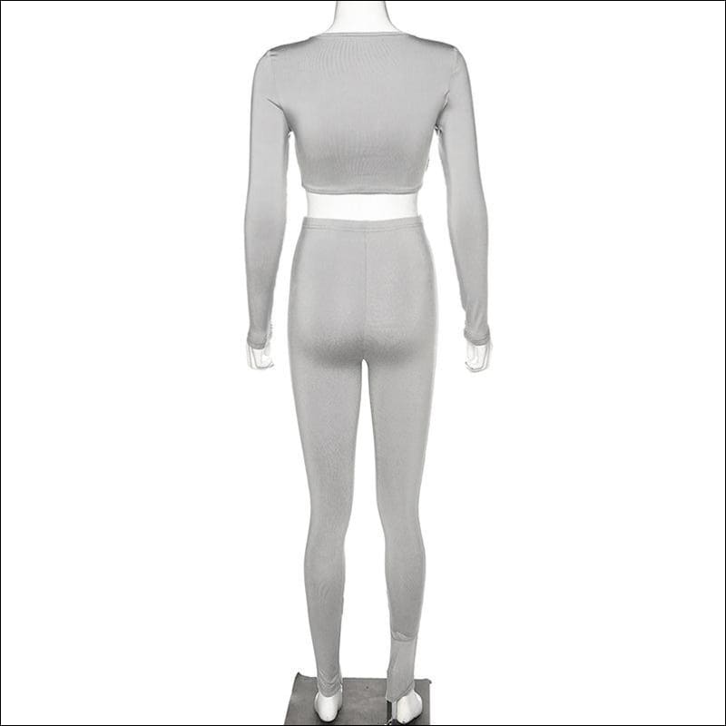 Reflective Design Low-Cut Sportswear - Jumpsuits