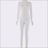 Rib-knit Pattern Cut Out Sleeveless Jumpsuits