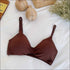 Rib-knit Soft Cotton Bra