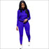 Ripped Design Long-sleeve Hoodie And Pants Casual Two-piece Set