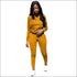 Ripped Design Long-sleeve Hoodie And Pants Casual Two-piece Set
