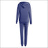 Ripped Design Long-sleeve Hoodie And Pants Casual Two-piece Set