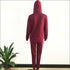 Ripped Design Long-sleeve Hoodie And Pants Casual Two-piece Set