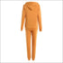 Ripped Design Long-sleeve Hoodie And Pants Casual Two-piece Set