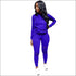 Ripped Design Long-sleeve Hoodie And Pants Casual Two-piece Set