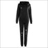 Ripped Design Long-sleeve Hoodie And Pants Casual Two-piece Set