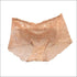 Rose Lace Hollow Out See-through Classic Briefs