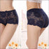 Rose Lace Hollow Out See-through Classic Briefs
