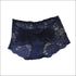 Rose Lace Hollow Out See-through Classic Briefs