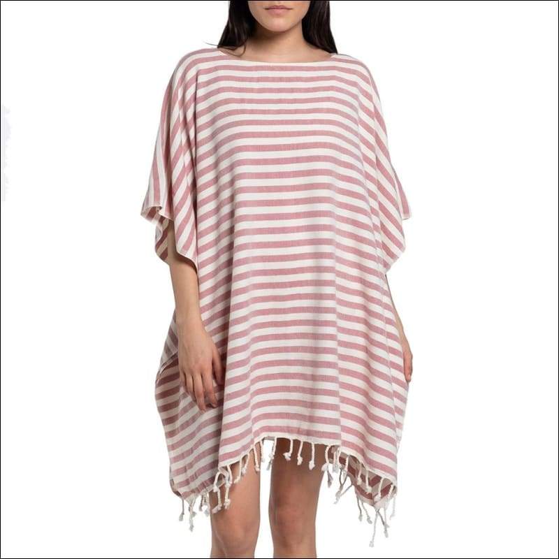 Rose Nautical Stripe Turkish Tunic - Women’s Clothing