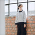 Round Collar Contrast Color Knitwear