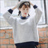 Round Collar Contrast Color Knitwear