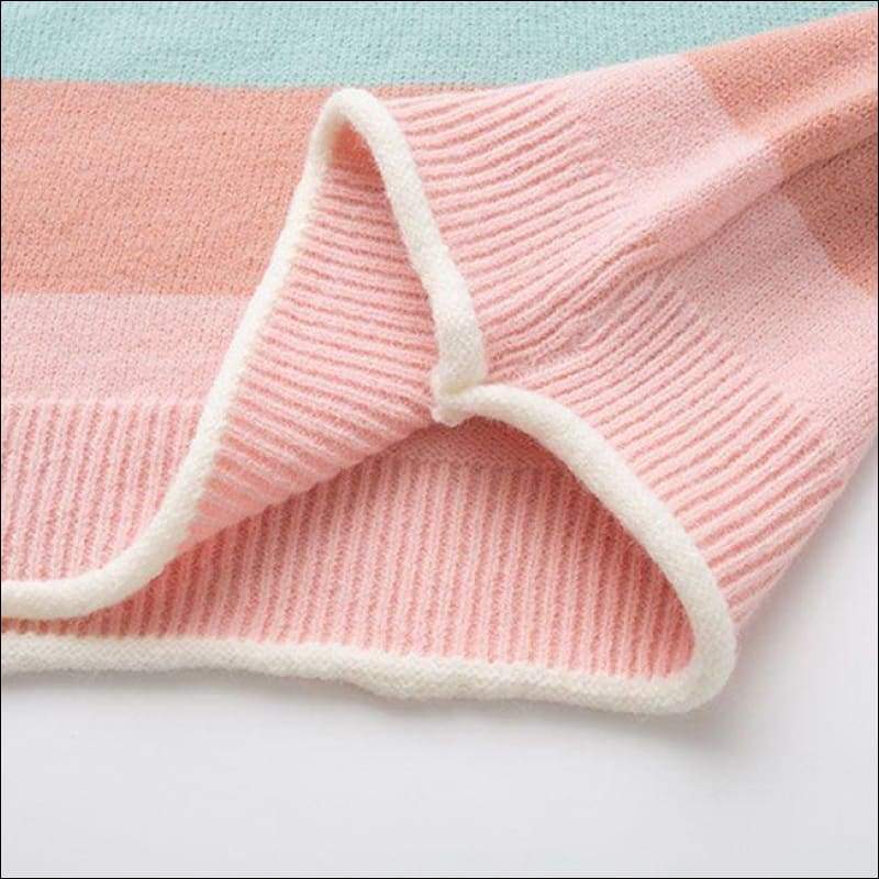 Round Collar Long Sleeve Loose Knitwear - Petite Tops