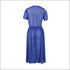 Round Collar Mesh Tee And Pleated Skirt