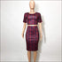 Round Collar Printed Crop Top And Bodycon Skirt Fashion Two Pieces Sets