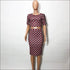 Round Collar Printed Crop Top And Bodycon Skirt Fashion Two Pieces Sets