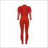 Round Neckline Lace Patchwork Top And Tight Pants