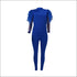 Round Neckline Lace Patchwork Top And Tight Pants