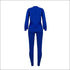 Round Neckline Long-sleeve Lip Print Top And Tight Pants