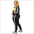 Round Neckline Patchwork Long-sleeve Top And Casual Pants