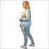 Round Neckline Patchwork Long-sleeve Top And Casual Pants