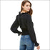 Ruffle Neck Smock Waist Long Sleeve Blouse