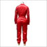 Satin Fabric Women Long-sleeve Cropped Top Jogger Pants