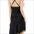 Satin Lace Sleeveless Backless Split Nightdress