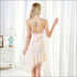 Satin Lace Sleeveless Backless Split Nightdress