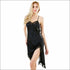 Satin Lace Sleeveless Backless Split Nightdress