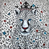 Savage silk scarf 110x110 cm
