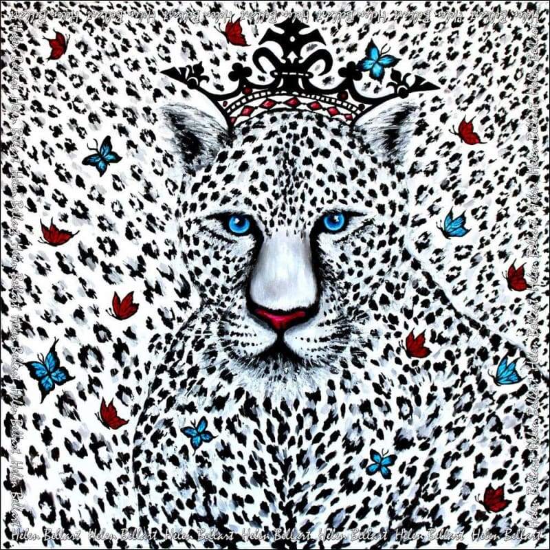 Savage silk scarf 110x110 cm - Silk Scarves