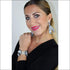 Savage silk tie earring