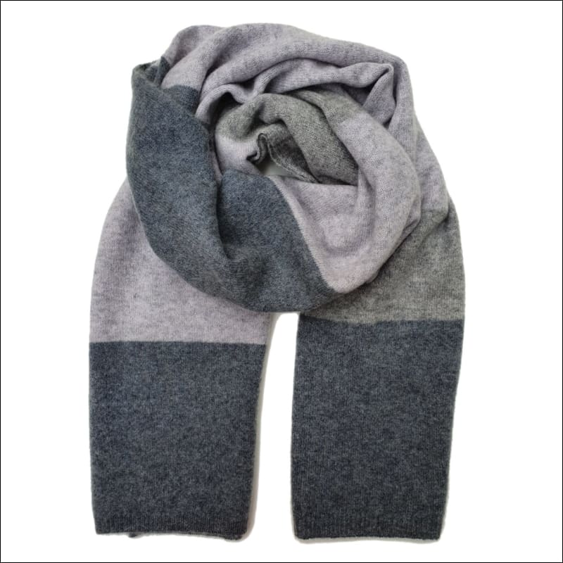 Scarf Lumbe - 60X180 cm / Grey / 100% cashmere - Women’s 