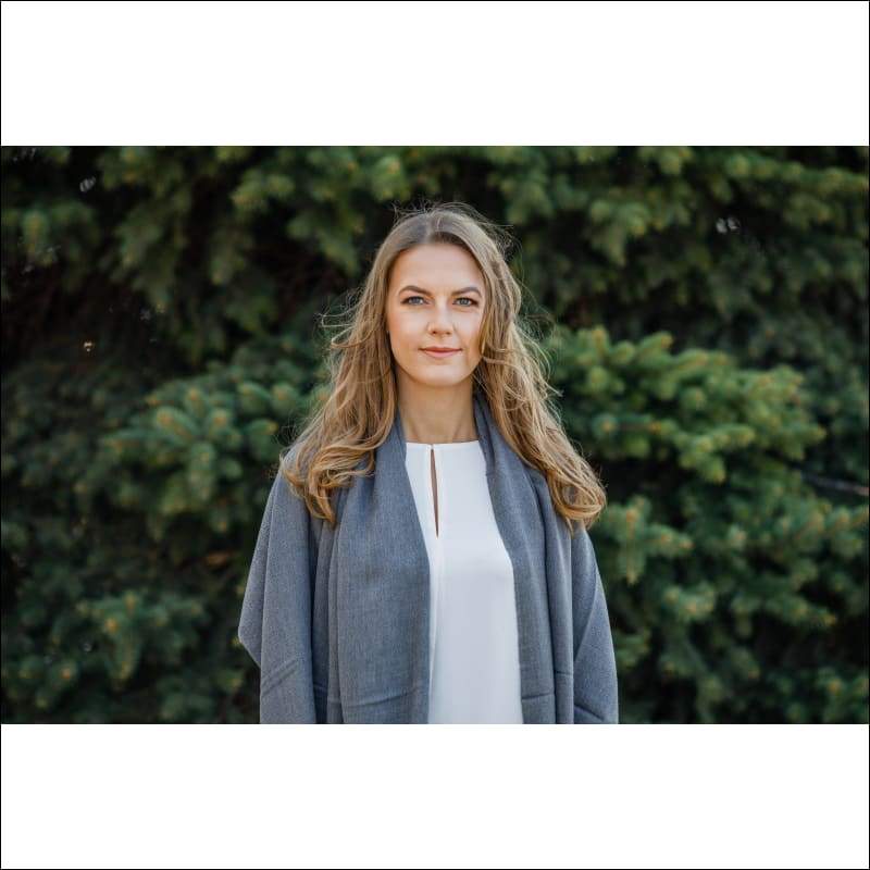 Scarf Madi - 70X200 cm / Charcoal / 100% charcoal bamboo - 