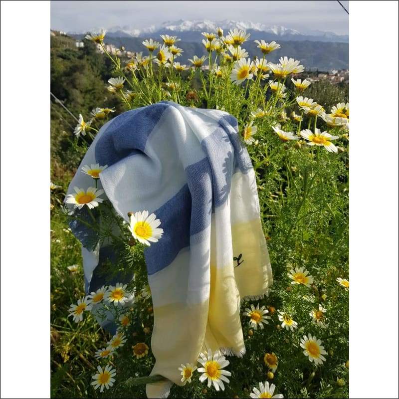 Scarf Selang - 70X200 cm / White / 100% bamboo - Scarves & 