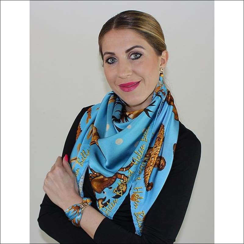 Sea Treasure Silk Scarf 110 x 110 cm - Silk Scarves