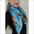 Sea Treasure Silk Scarf 110 x 110 cm