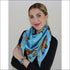 Sea treasure silk scarf 110x110 cm