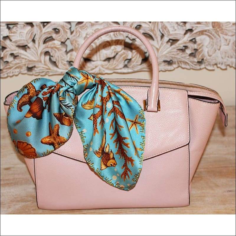 Sea Treasure Silk Scarf 45 x 45 cm - Silk Scarves