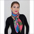 Seafloor silk scarf 110x110 cm