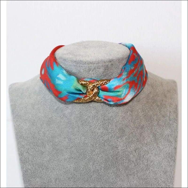 Seahorse Choker Necklace - Gold - Chokers - Necklaces