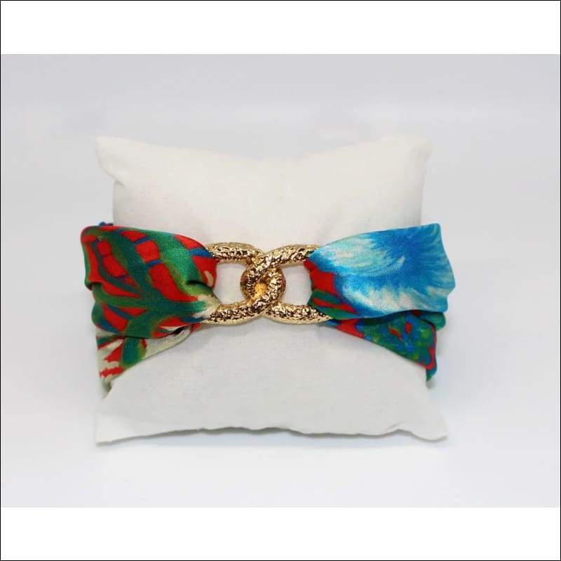Seahorse silk tie earring & bracelet set - Set & Combination