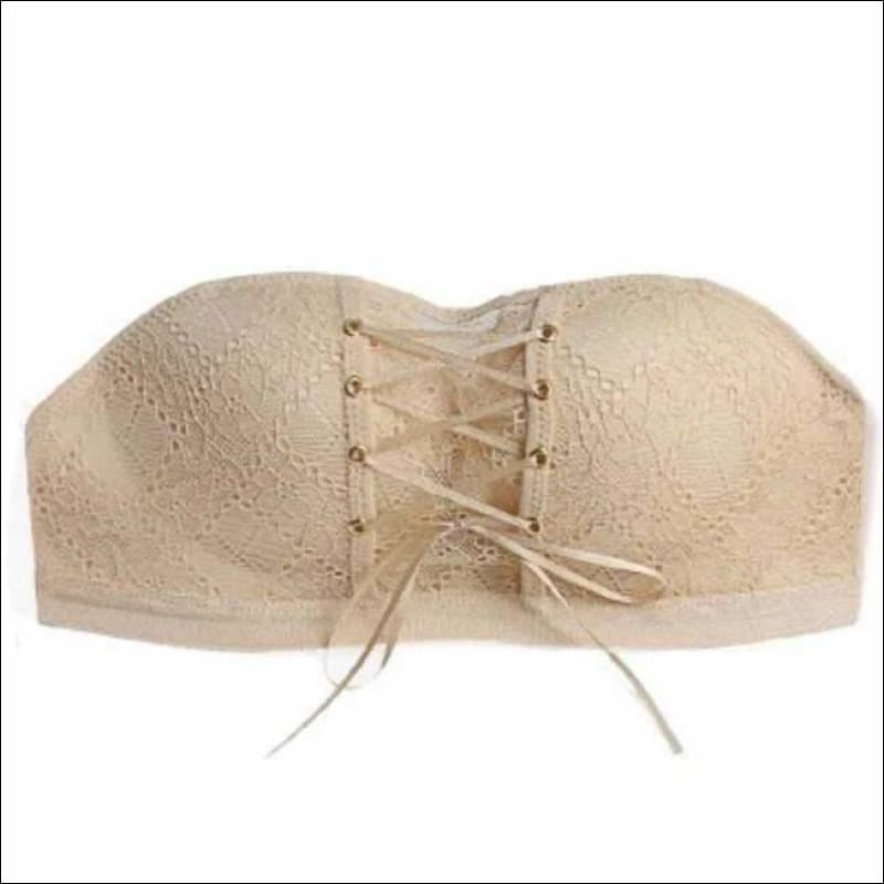 Seamless Push-up Adjustment Strap Bra - 75A / Skin - 