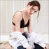 Seamless Triangle Deep V Lace Bra